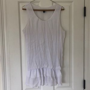 Sleeveless White Top